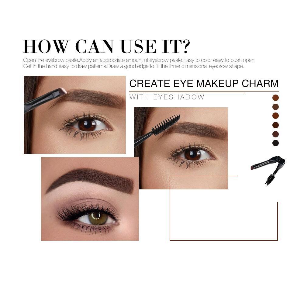 Eyebrow Gel 6 Colors 3D Natural Brown Eye Brow Shade Make Up