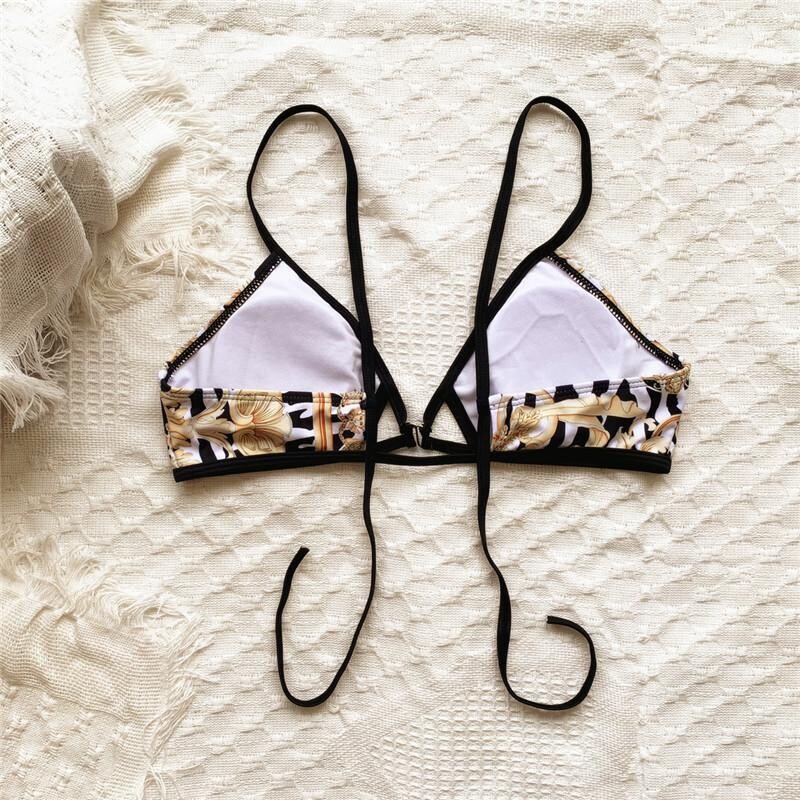 Leopard Print Bikinis Knot Swimwear