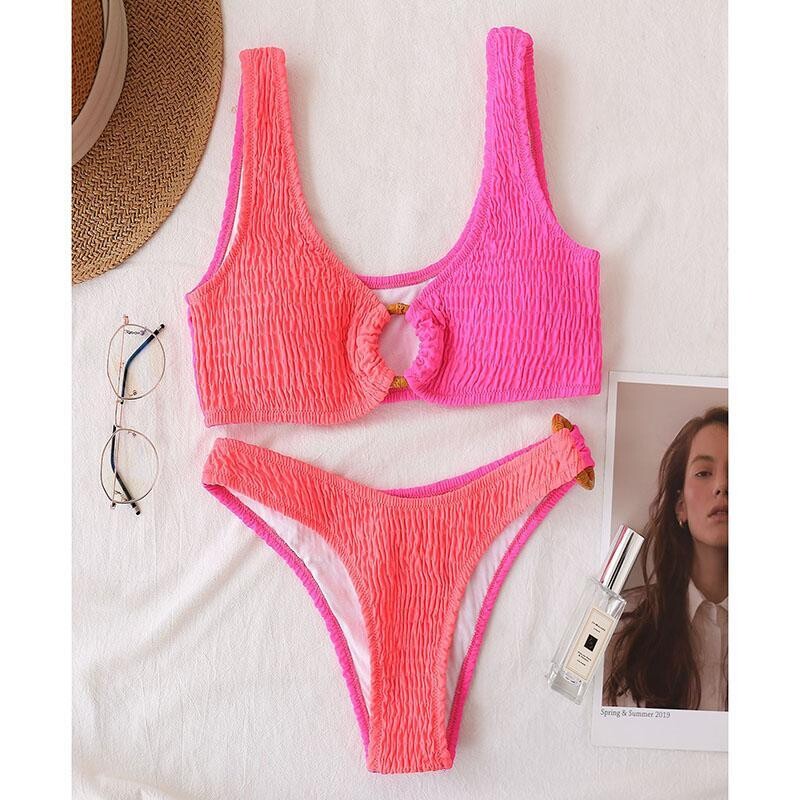 Push Up Bikinis Sexy Women Patchwork Swimwear