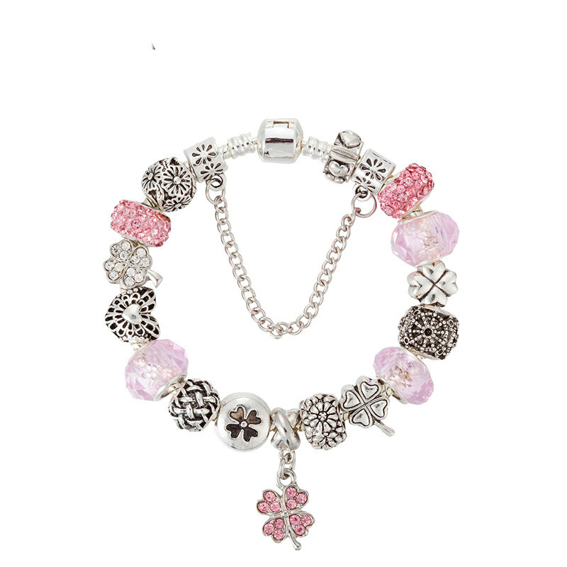 Crystal Enamel Beads Charm Beads Bracelet 