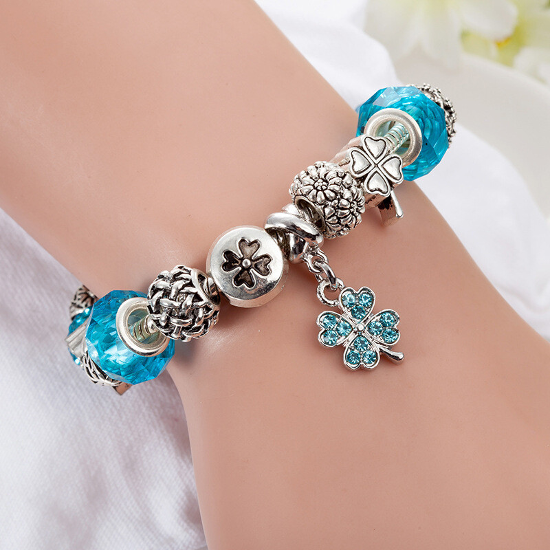 Crystal Enamel Beads Charm Beads Bracelet 