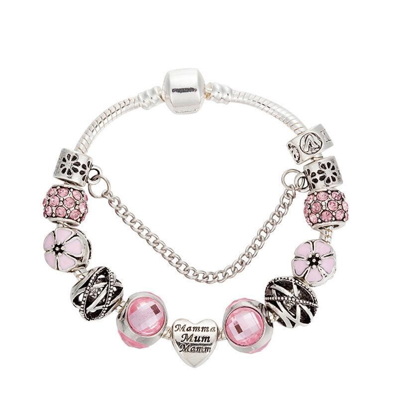 Crystal Enamel Beads Charm Beads Bracelet 