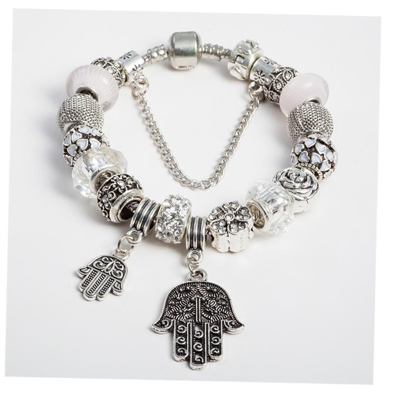 Crystal Enamel Beads Charm Beads Bracelet 