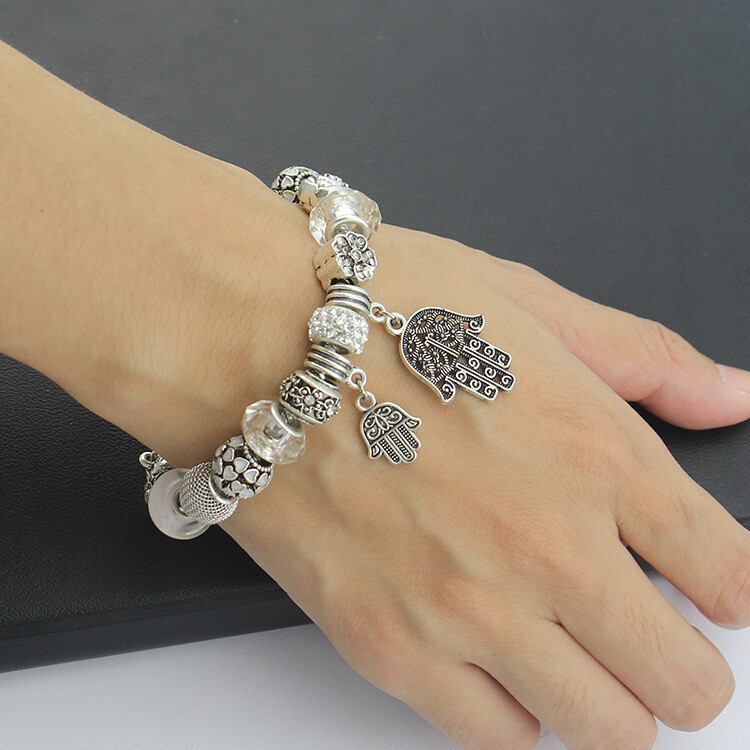 Crystal Enamel Beads Charm Beads Bracelet 