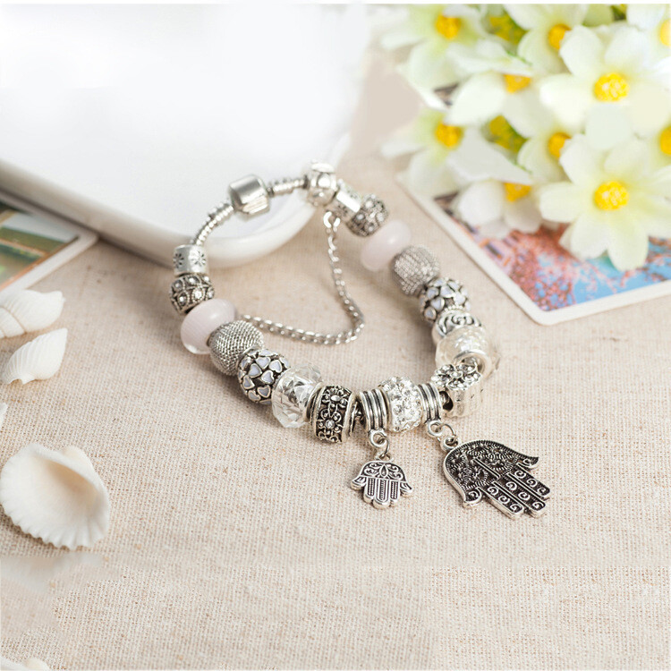 Crystal Enamel Beads Charm Beads Bracelet 