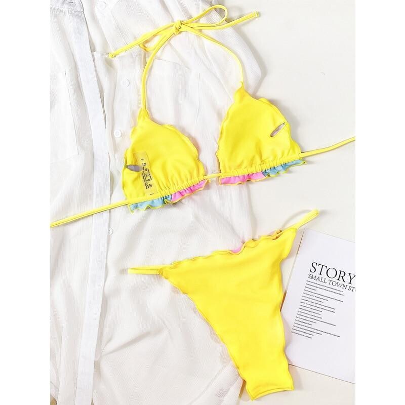 Triangle String Micro Swimsuit