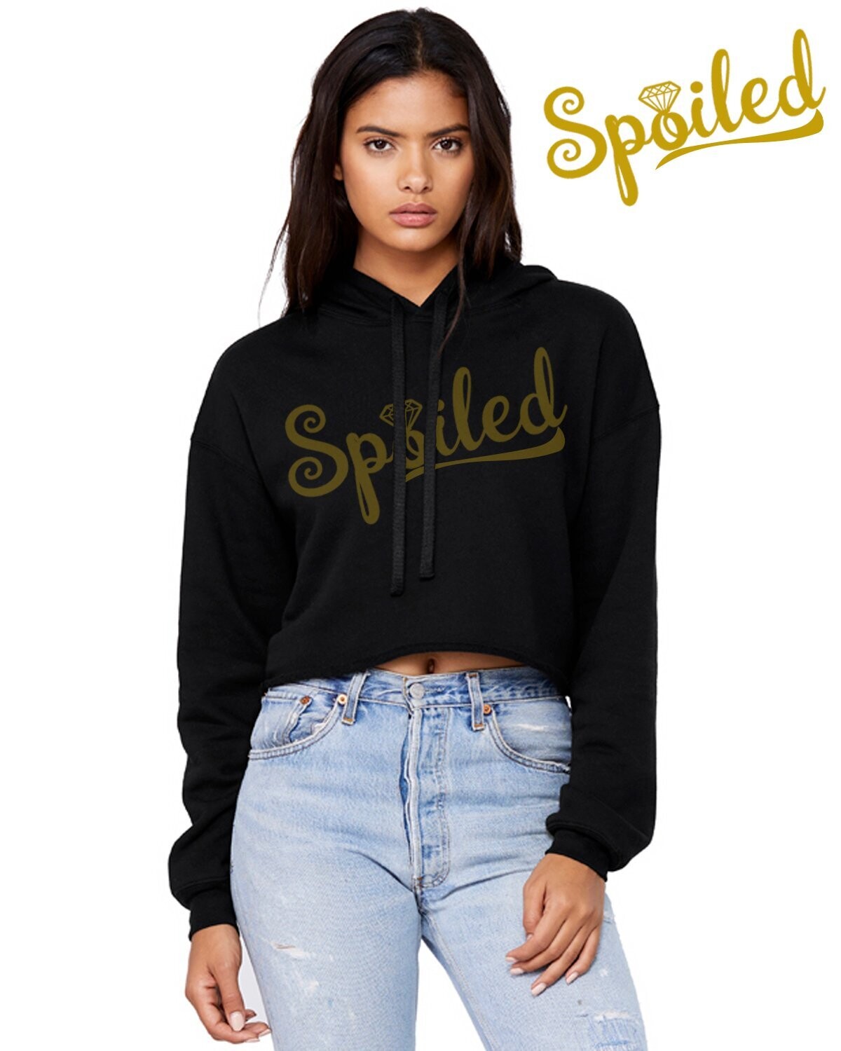 Spoiled Hoodie, Size: 2XL, Color: Black