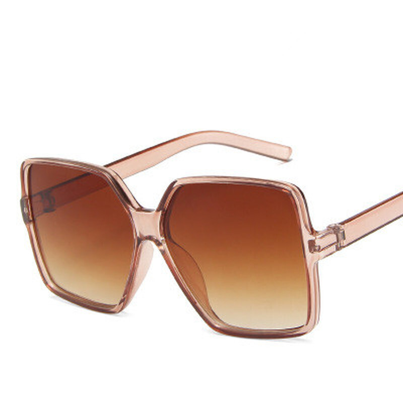 Vintage Oversize Square Sunglasses Women Luxury Big Frame Women Sun