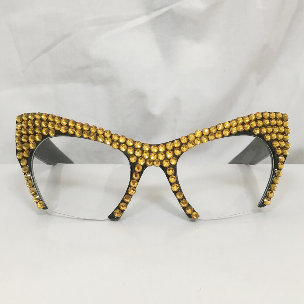 2019New Women Luxury Crystal sunglasses Rhinestone Cat Eyes Sun