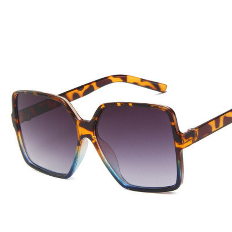 Vintage Oversize Square Sunglasses Women Luxury Big Frame Women Sun