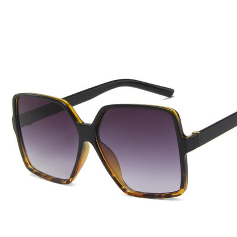 Vintage Oversize Square Sunglasses Women Luxury Big Frame Women Sun