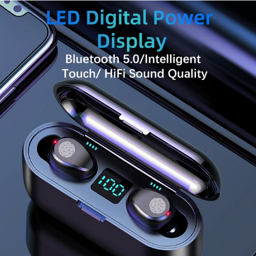 Wireless Ear Buds Bluetooth 5.0 HIFI Sound that Supports Apple/Android Phones HD Call Quality