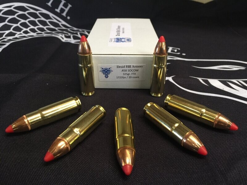 .458 SOCOM 325 Grain Hornady FTX