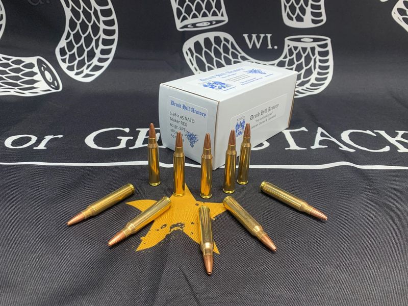 5.56x45 NATO 62gr Maker Copper Rex - 50 Count Box (Limit 4 boxes per day)