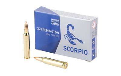 .223 Remington 55 Grain Scorpio FMJ (20 Count)