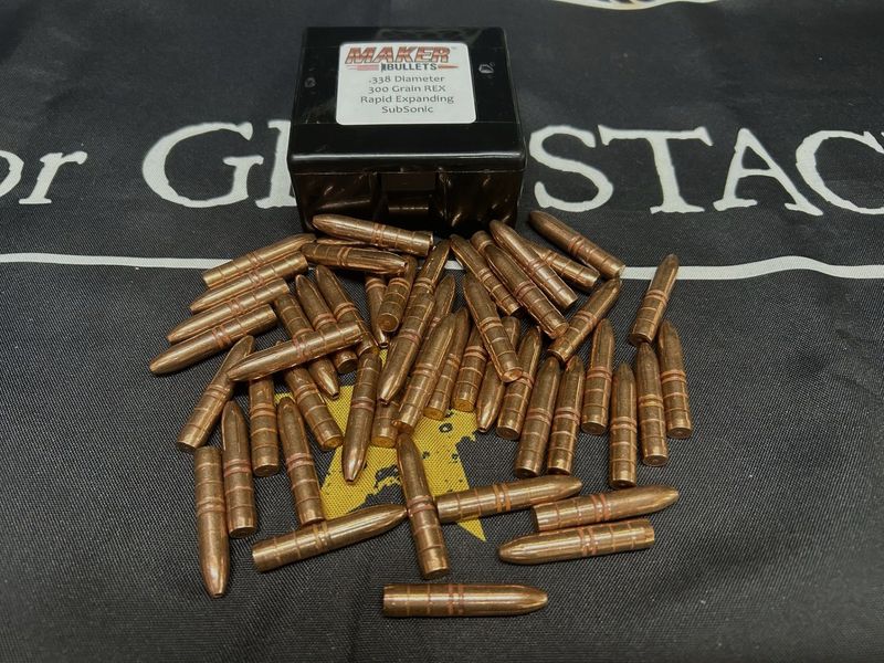 .338 ARC/Spectre Maker 300 Grain Expanding Subsonic Bullets (50 Count)