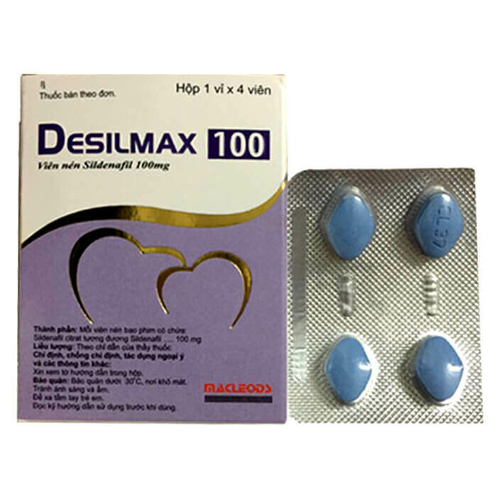 DESILMAX 100 - HỖ TRỢ ĐIỀU TRỊ RỐI LOẠN CƯƠNG DƯƠNG