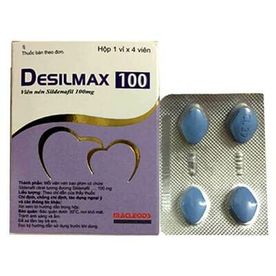 DESILMAX 100 - HỖ TRỢ ĐIỀU TRỊ RỐI LOẠN CƯƠNG DƯƠNG