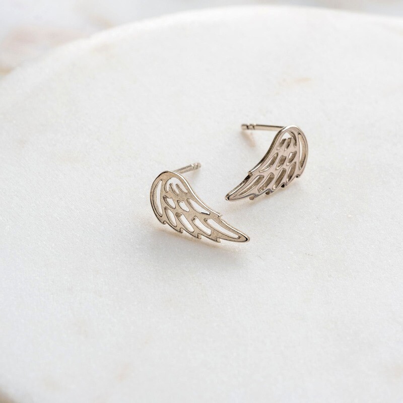 Silver St Michael Earrings 