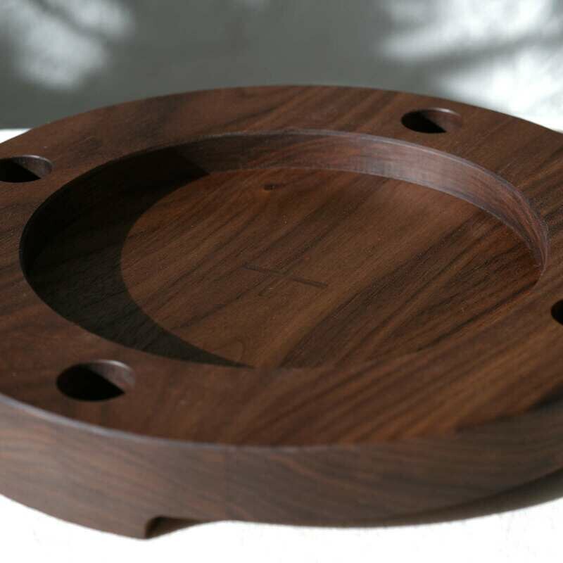 Blessed Boards Advent Wreath - Walnut/legs