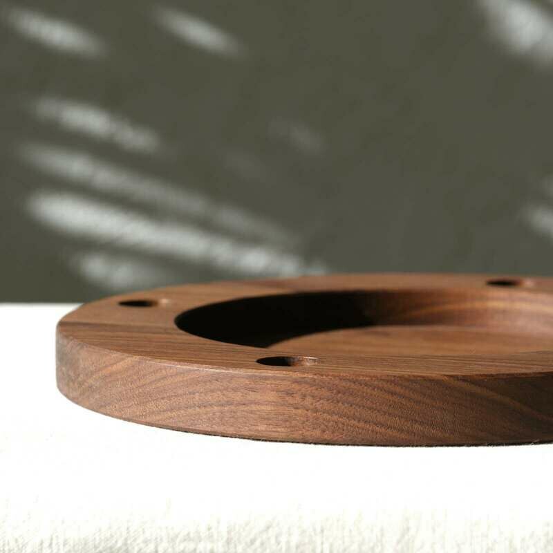 Blessed Boards Advent Wreath - Walnut/flat