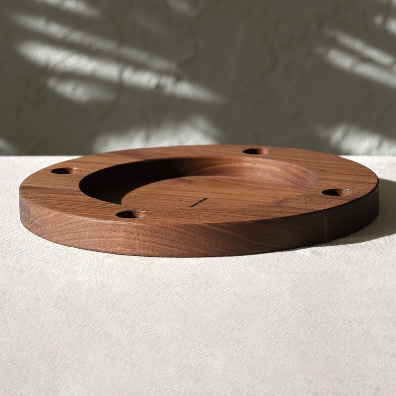 Blessed Boards Advent Wreath - Walnut/flat