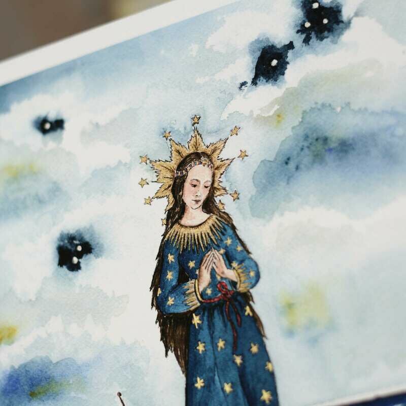 Stella Maris Watercolor 5 x 7
