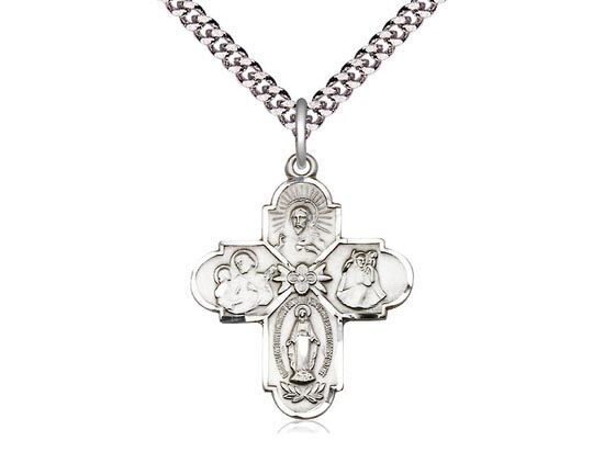 Bliss 0043SS/24S Sterling 4-Way Medal
