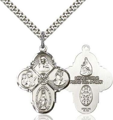 Bliss 0478SS/24S Sterling  4-Way Medal