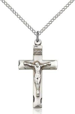 Sterling Crucifix on 18" Chain 