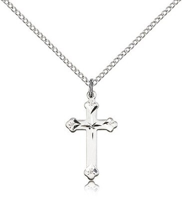 Sterling Cross on 18" Chain
