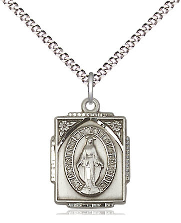 Bliss 0804MSS/18S Miraculous Medal Rectangle