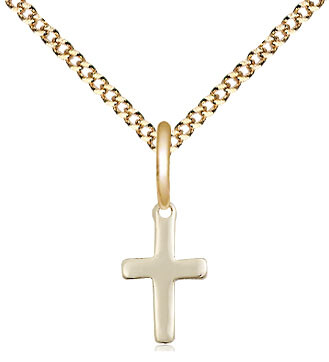 Gold Cross on 18" Necklace