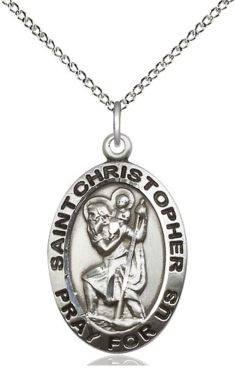 St Christopher on 24&quot; Chain