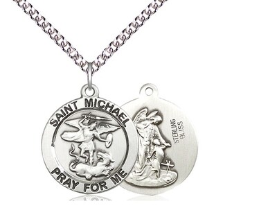 St. Michael Medal on 20" Chain
