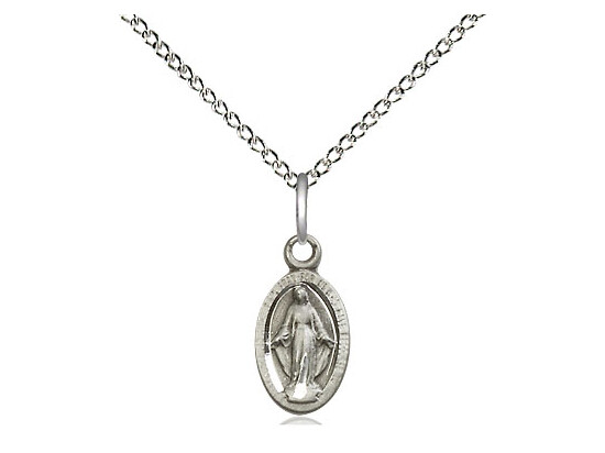 Bliss 4121MSS/18S Miraculous Medal 18&quot; Chain