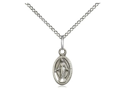 Bliss 4121MSS/18S Miraculous Medal 18&quot; Chain