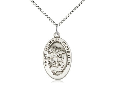 St Christopher Medal on 20" Chain