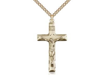 Gold Crucifix on 24" Chain