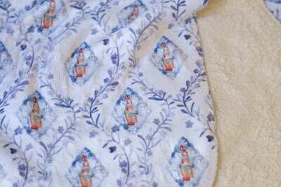 Our Lady of La Leche Sherpa Baby Blanket