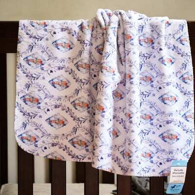 Our Lady of La Leche Sherpa Baby Blanket