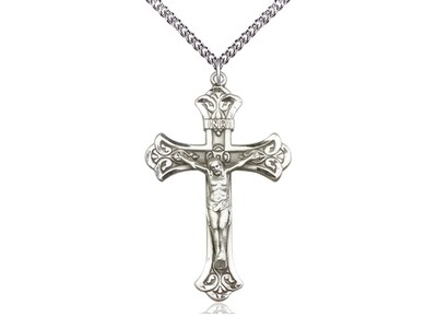 Sterling Crucifix on 24" Chain