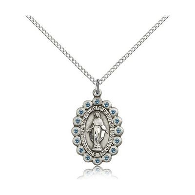 Bliss 2009ASS/18S Blue Miraculous Medal