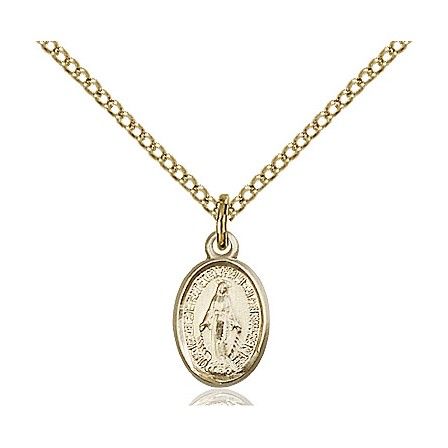 Bliss 0702MGF/18G Gold Miraculous Medal