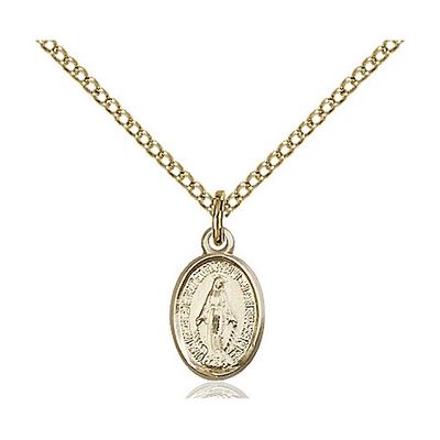 Bliss 0702MGF/18G Gold Miraculous Medal