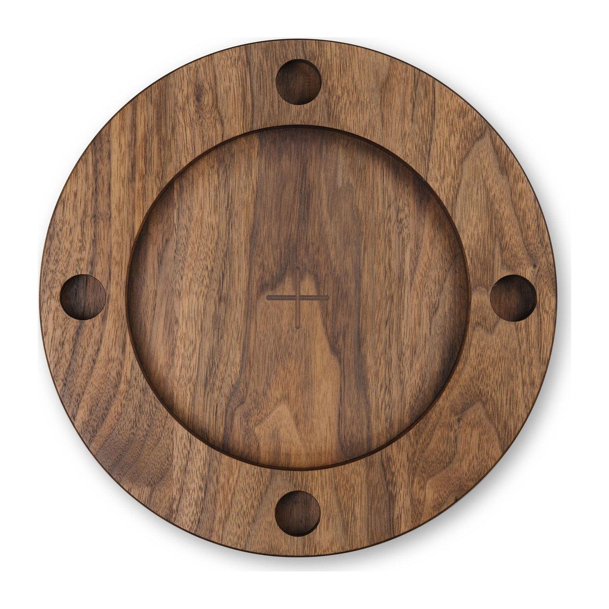 Blessed Boards Advent Wreath - Walnut/flat