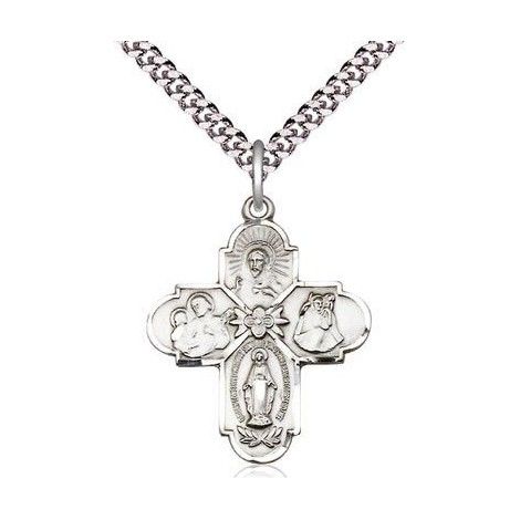 Bliss 0043SS/24S Sterling 4-Way Medal