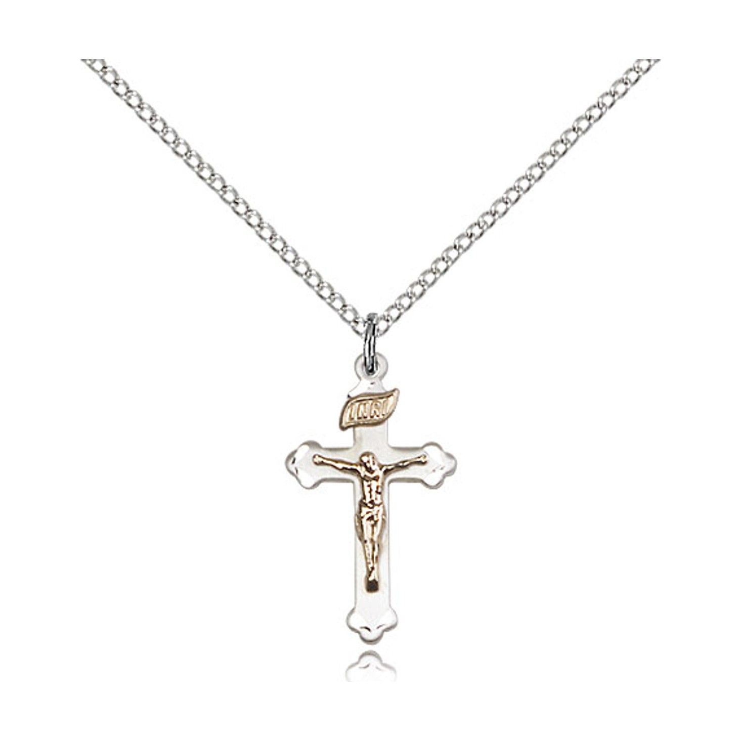 Bliss 2669GF/SS/18S Two-Tone Crucifix