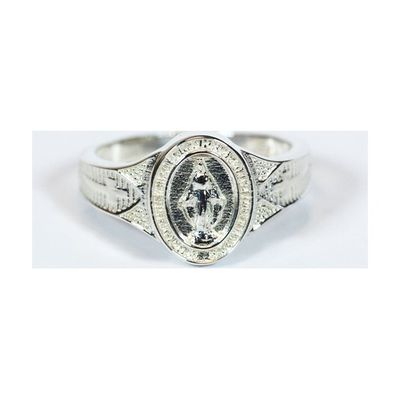 Bliss 0520MSS8 Miraculous Medal Ring Size 8