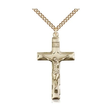 Gold Crucifix on 24" Chain